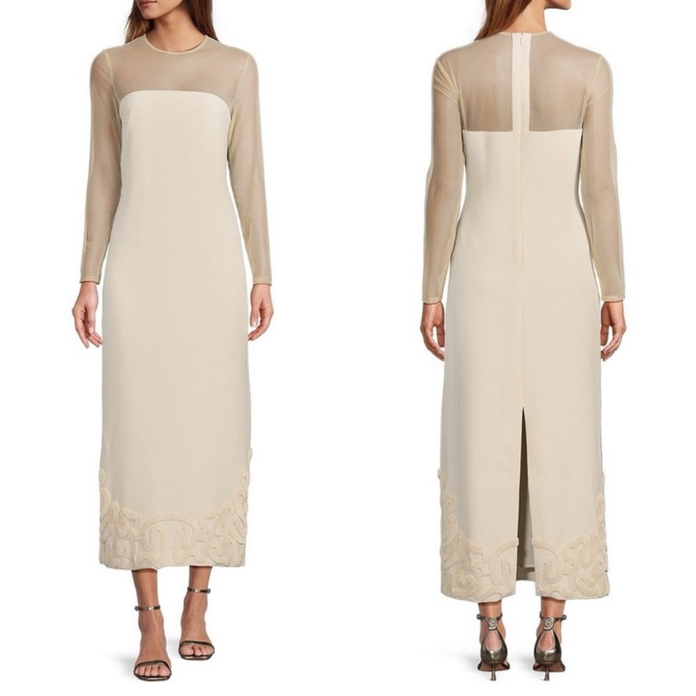 NWT Antonio Melani 
x Elizabeth Damrich Babe MeshCrepe Soutache Dress Size 6